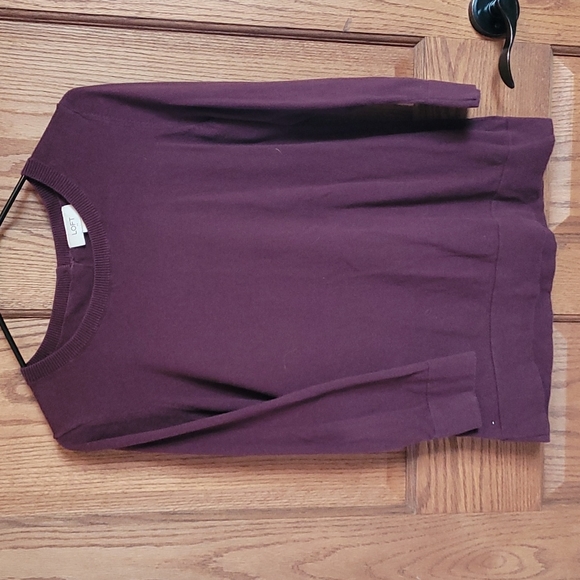 LOFT Sweaters - Loft Maroon Sweater